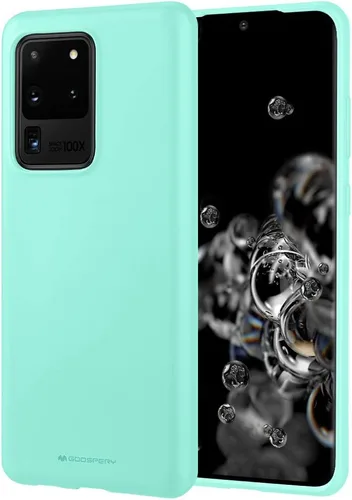 Vista 11 de GOOSPERY Soft Feeling Jelly para Samsung Galaxy S20 Ultra Case (2020) Funda protectora delgada sedosa (negro)