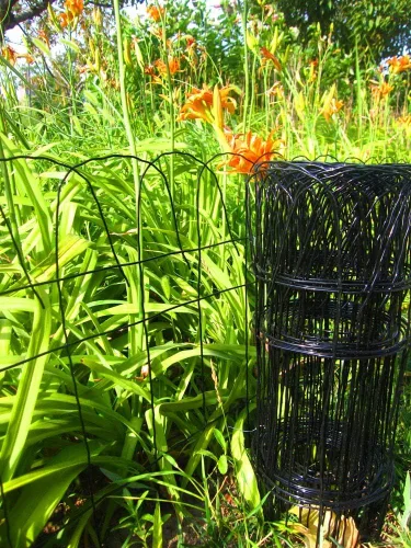 Vista 3 de MTB - Rollo de valla plegable para bordes de jardín, color negro, 14 pulgadas por 20 pies