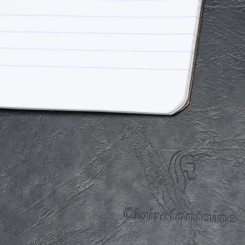 Vista 2 de Clairefontaine Basics - Paquete de 5 cuadernos A4 con espiral, 8 ¼ x 11 ¾ 100 páginas, color negro