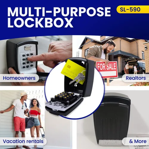 Vista 9 de Caja de seguridad con botones KeyGuard, SL-590