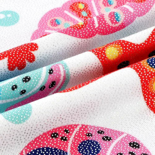 Vista 33 de HOZIY Leotardos de gimnasia para niñas, trajes de ciclismo con patrón adorable brillante