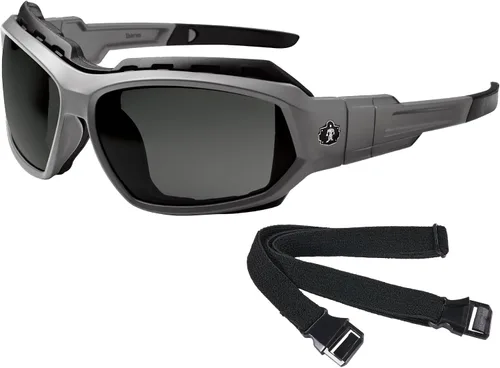 Vista 13 de Ergodyne Skullerz Loki - Juego de gafas de seguridad antiempañantes convertibles, mate