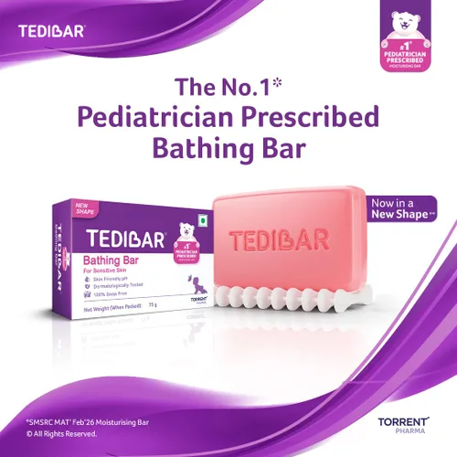 Vista 3 de Curatio Tedibar - Barra de baño para bebé, 2.65 oz