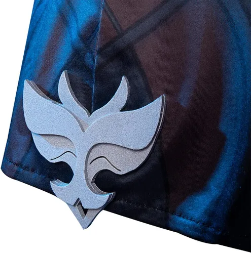 Vista 8 de Genfeli Disfraz de cosplay de Genshin Impact Eula Cosplay conjunto completo de juego de rol, trajes de Halloween - S