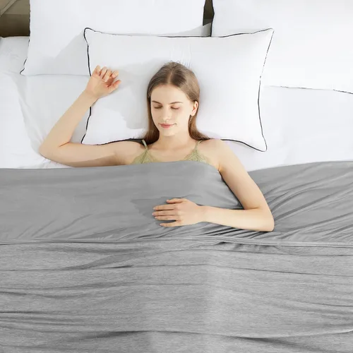 Vista 9 de HYLEORY - Mantas refrescantes para personas que duermen con calor, manta fresca de verano para mantener el cuerpo fresco para sudores nocturnos