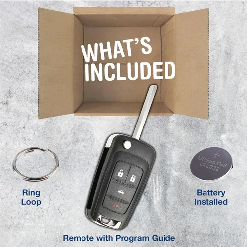 Vista 3 de KeylessOption llavero de auto con control remoto para entrada sin llave, repuesto para OHT01060512
