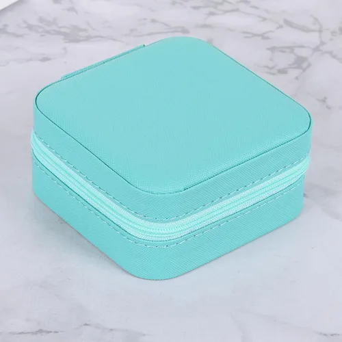 Vista 3 de Xuyuan Travel Jewelry Box - Small Jewelry Storage Box - PU Leather Jewelry Box Velvet Compartment Storage Portable Case For Girls