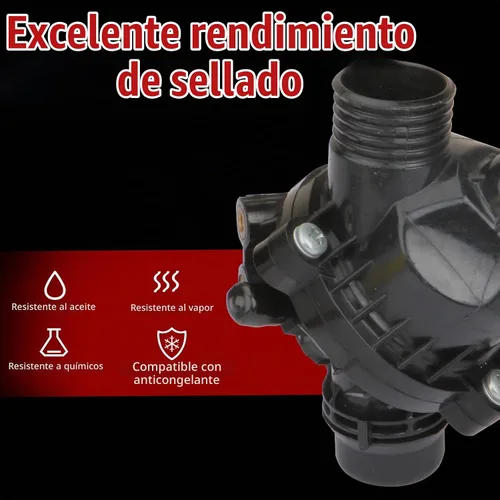 Vista 4 de MITZONE Conjunto de termostato de refrigerante del motor compatible con BMW E70 X5 E71 X6 3.0L reemplazar 11537550172