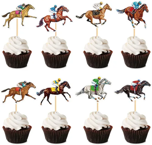 Vista 9 de Ercadio Paquete de 25 adornos para magdalenas de gatos, palillos para tartas de gatos negros, selecciones de cupcakes de animales, decoraciones
