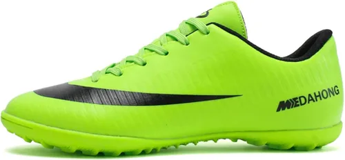 Vista 5 de WCCICSS Zapatos de fútbol para hombre con tacos de césped TF atléticos de fútbol para exteriores e interiores