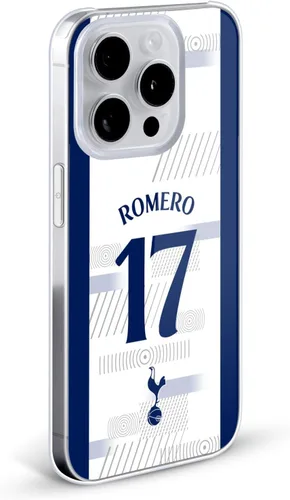 Vista 2 de Head Case Designs Officially Licensed Tottenham Hotspur F.C. Cristian Romero 2023/24 Players Hard Back Case Compatible with Apple iPhone 13 Pro
