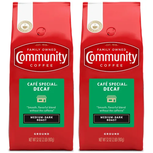 Vista 16 de Community Coffee Café Especial Descafeinado Molido, Tostado Medio Oscuro, Bolsa de 12 Onzas (Paquete de 1)