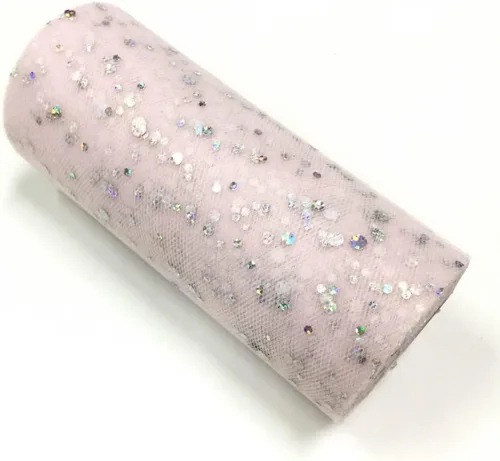 Vista 26 de Rollo de tul con lentejuelas con purpurina, decoración de boda, suministros de organza para fiestas de cumpleaños, carrete de tela, vestido tutú