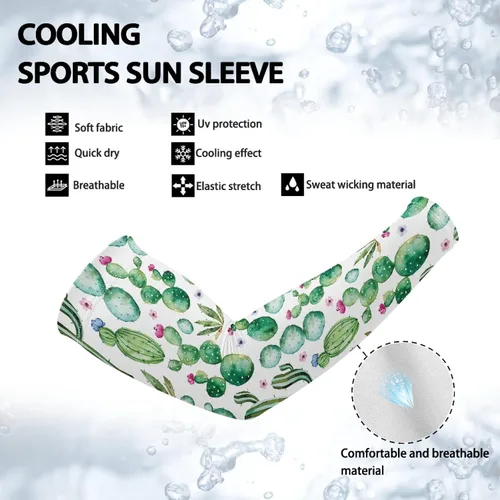 Vista 5 de AFPANQZ Funda protectora para brazos, protección UV, para deportes, para verano, al aire libre, ciclismo, golf