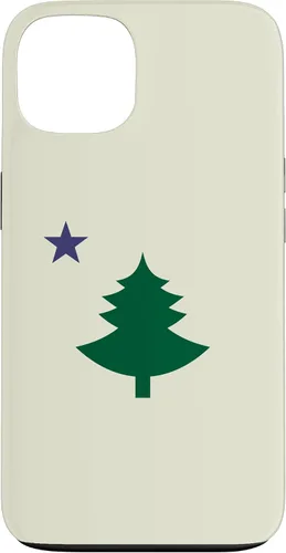 Vista 7 de Original Old Maine State Flag 1901 Pine Tree Star Case for iPhone 17