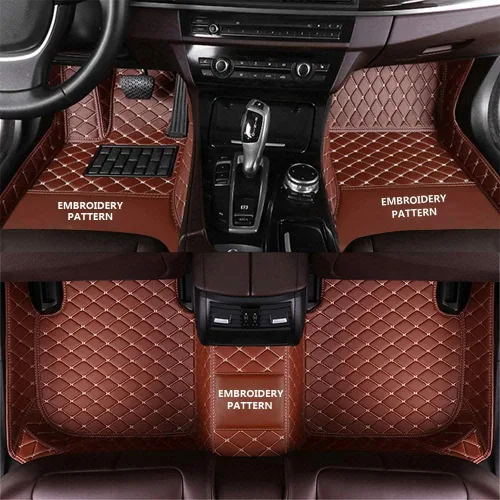 Vista 7 de Alfombrillas personalizadas para automóvil, sedán, SUV, automóvil, deportivo, antideslizantes, de lujo (beige)