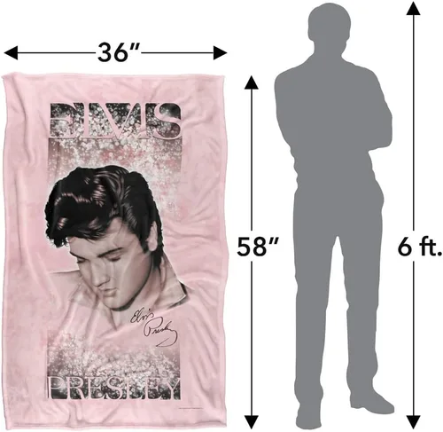 Vista 5 de Manta Elvis Presley Soft Lights Silky Touch Super Soft Lights, 36 x 58 pulgadas