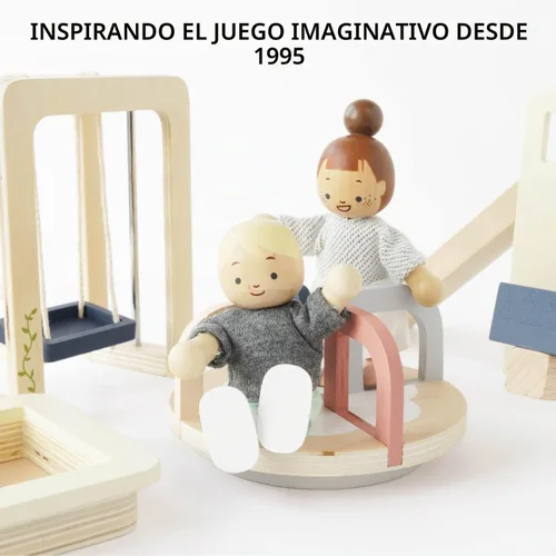 Vista 6 de Le Toy Van Juego de muebles de exterior de casa de muñecas de madera