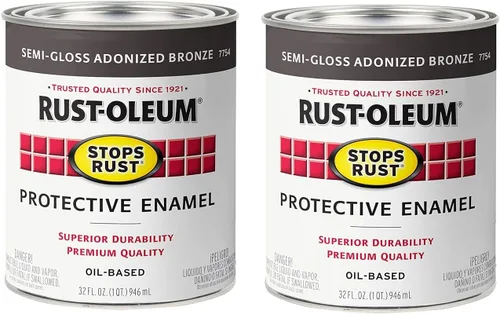 Vista 9 de Carbón gris brillante Rust-Oleum (7784502) contra el óxido 32 onzas, 7784502 Gris carbón brillante