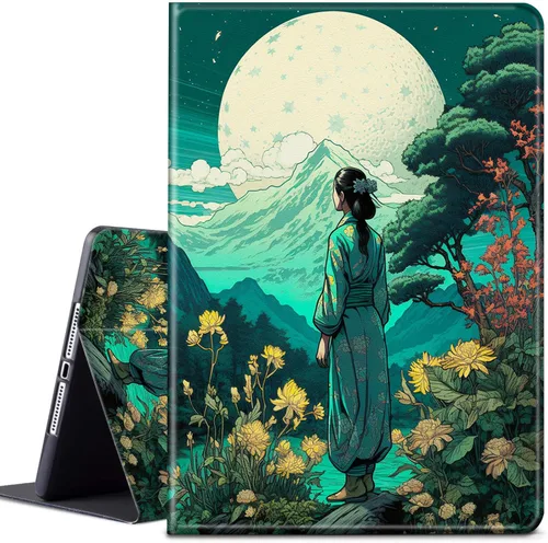 Vista 53 de Funda para tablet Kindle Fire 7 2019/2017 lanzamiento 9ª/7ª generación 7 pulgadas, ligera, protectora de piel sintética, cubierta inteligente