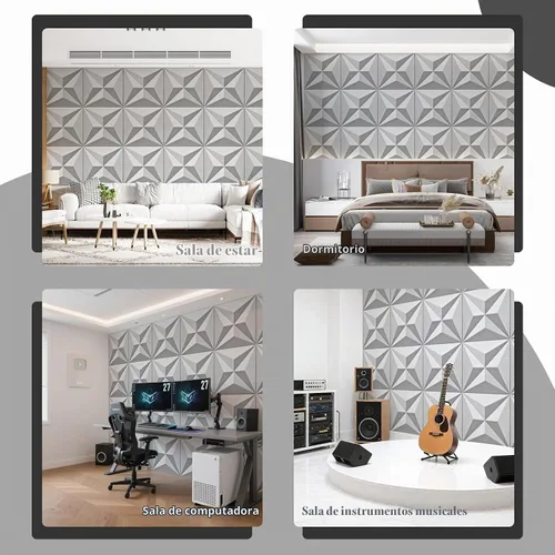 Vista 6 de Art3dwallpanels Paneles acústicos de 24 x 24 pulgadas, paquete de 6 paneles de pared insonorizados que amortiguan el sonido, paneles absorbentes