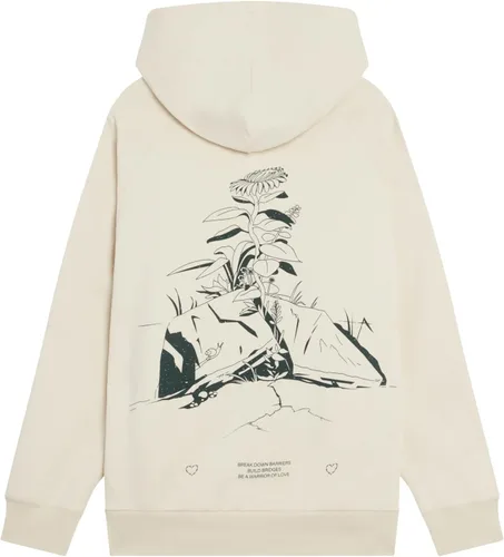 Vista 2 de Not So Ape Sudadera con capucha Sidewalk Flower, unisex, para todo género, fabricada en Japón