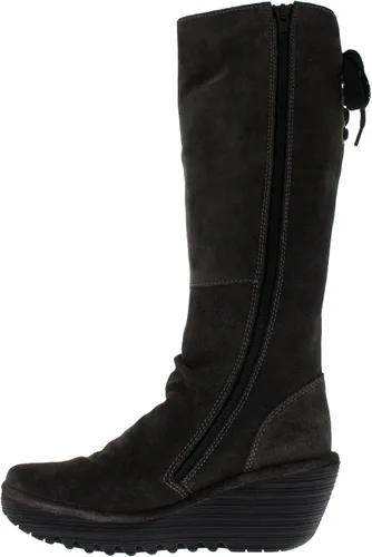 Vista 2 de Botas Diesel Fly London Yust invierno aceite gamuza cuña Diesel botas hasta la rodilla