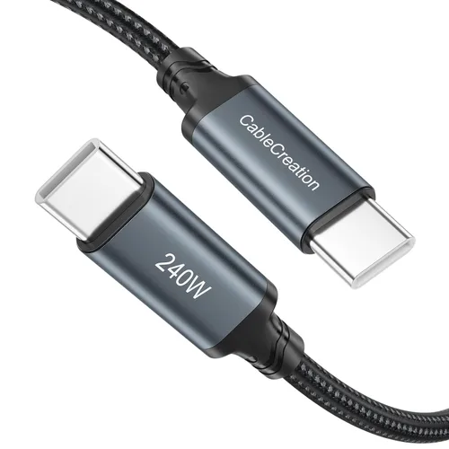 Vista 14 de CableCreation Cable de carga rápida USB C a C 1 metro 60W - Paquete de 3 cables trenzados USB C tipo C para cargar iPhone 16/15 Pro Max Plus, iPad