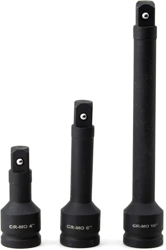 Vista 2 de VCT Juego de 3 barras de extensión de accionamiento DR de 3/4 pulgadas para herramienta de llave de impacto de aire 4", 6", 10