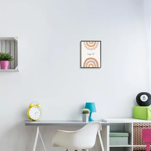 Vista 2 de Stupell Industries Arte giclée enmarcado con arco iris mágico apagado por LSR Design Studio
