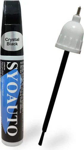 Vista 10 de SYOAUTO Blizzard Pearl 070 Pintura de retoque Fit para coches Toyota Pintura de retoque para autos Pincel y punta de reparación de arañazos 2 en 1