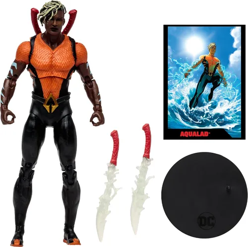 Vista 9 de McFarlane Toys DC Direct Page Punchers Aqualad - Figura de acción de 7 pulgadas con Aquaman Comic