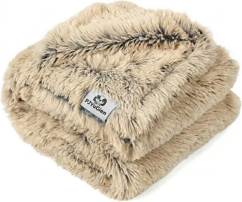 Vista 15 de PJYuCien Manta de perro para perros, cachorros y mascotas, ligera y portátil, manta de forro polar esponjoso, manta de felpa súper suave para sofá