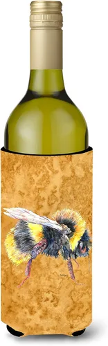 Vista 23 de Caroline's Treasures 8850CC Abeja en lata o botella dorada, funda lavable para bebidas, soporte aislado para bebidas, multicolor