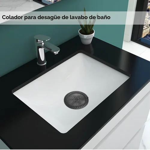 Vista 7 de Huntonry Atrapador de Pelo para Ducha y Bañera, Protector de Drenaje para Bañera y Lavabo, Plano y Redondo, Negro