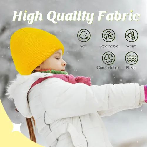 Vista 4 de Zando Toddler Beanies for Baby Winter Hat Kinit Winter Hats for Kids Warm Cap Baby Boy and Girl Beanie Hat 0-8T