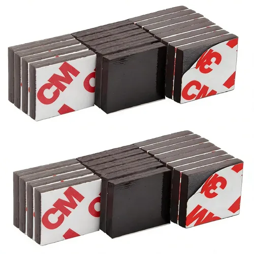 Vista 10 de CHUNNIAO Cinta magnética delgada de 0.012", 1 rollo (30'L x 0.6"W), tiras con respaldo adhesivo para papel fotográfico, exhibición de imágenes