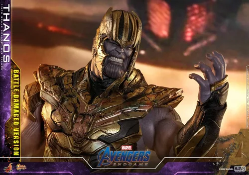 Vista 7 de HOT TOYS 1/6 Avengers: Endgame MMS564 Thanos Battle Versión dañada
