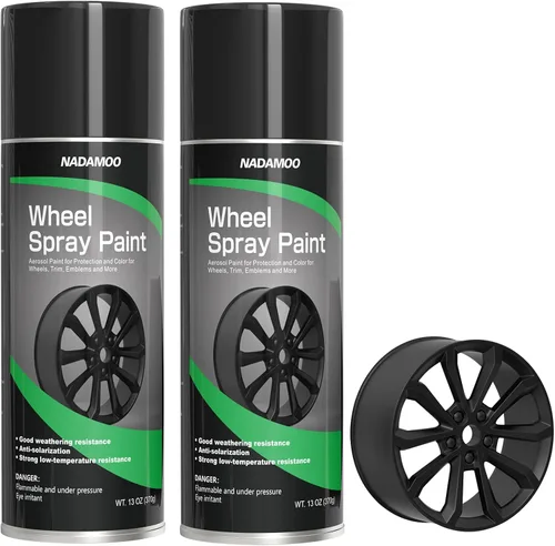 Vista 10 de NADAMOO Pintura en Aerosol para Llantas de Aluminio, Pintura en Aerosol para Llantas de Automóvil para Recolorear y Proteger Superficies Metálicas