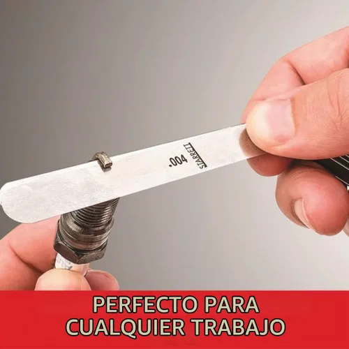 Vista 5 de Starrett Medidor de espesor de acero templado, 31 hojas, tamaño de 1/2"-1/4" x 3-1/32