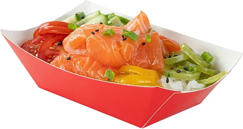 Vista 72 de Restaurantware -Bio Tek - Bandejas de alimentos de 2 onzas, 400 bandejas de papel desechables para alimentos, resistentes, a prueba de grasa, botes