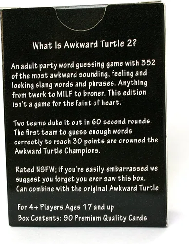 Vista 2 de da Vinci's Room Tortuga torpe 2 - El juego de cartas de palabras para adultos Edición NSFW