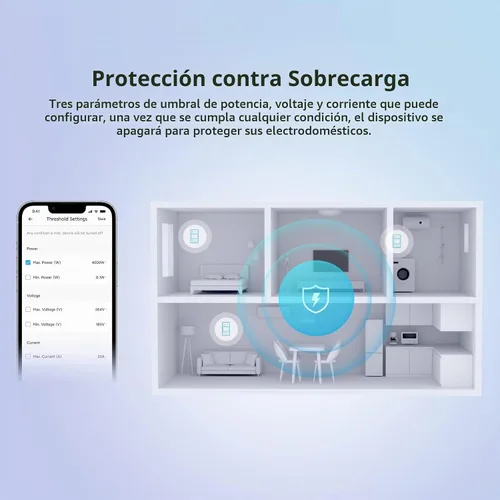 Vista 7 de SONOFF POWR320D Elite 20A WiFi Smart WiFi Interruptor de luz inalámbrico con monitoreo de energía, módulo universal de bricolaje para hogar