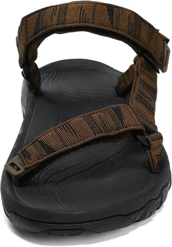 Vista 3 de Sandalias deportivas para hombre, sandalias de senderismo de espuma EVA, suela intermedia para exteriores, con soporte de arco, zapatos de agua