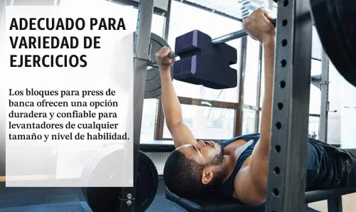 Vista 2 de Tableros de bloques de prensa de banca, tabla de banco ajustable de 2 a 5, accesorios de entrenamiento de gimnasio en casa para aumentar tu prensa