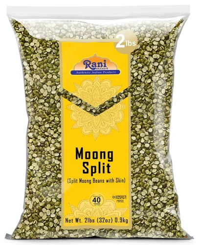Vista 24 de Rani Moong Dal (frijoles mung partidos sin piel) Lentejas indias 14 oz (400 g) ~ Todo natural Apto para celíacos Sin OGM Kosher Vegano