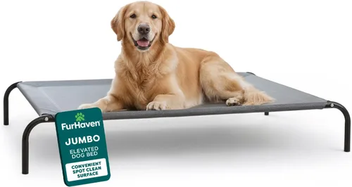 Vista 16 de FurHaven Cunas elevadas para mascotas – Hamaca de malla de nailon refrescante y transpirable para perros pequeños y gatos, fácil de montar, duradera