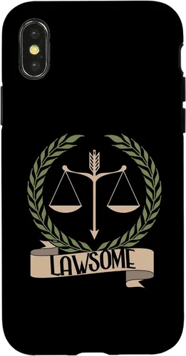 Vista 5 de Lawsome Scales Of Justice Lawyer Law Student Case for iPhone 16