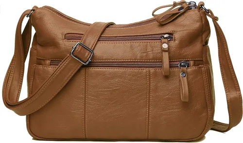 Vista 9 de Bolsos VOLGANIK ROCK para mujer de piel sintética suave, bolso de hombro para damas, bolso bandolera y bolsos de mano, liviano, con bolsillos