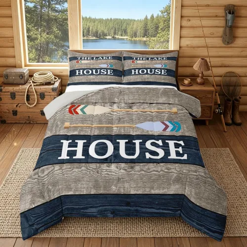 Vista 11 de Erosebridal Juego de edredón de ancla náutica, juego de ropa de cama con brújula oceánica, tamaño individual para niños, adolescentes y adultos
